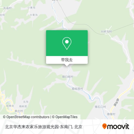 北京华杰来农家乐旅游观光园-东南门地图