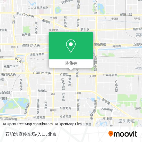 石韵浩庭停车场-入口地图