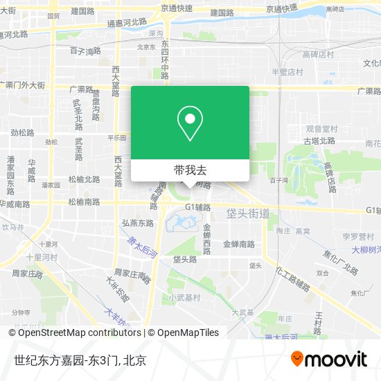世纪东方嘉园-东3门地图