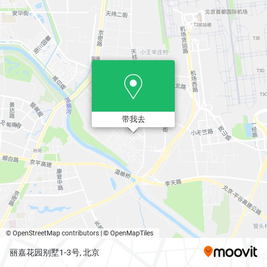 丽嘉花园别墅1-3号地图