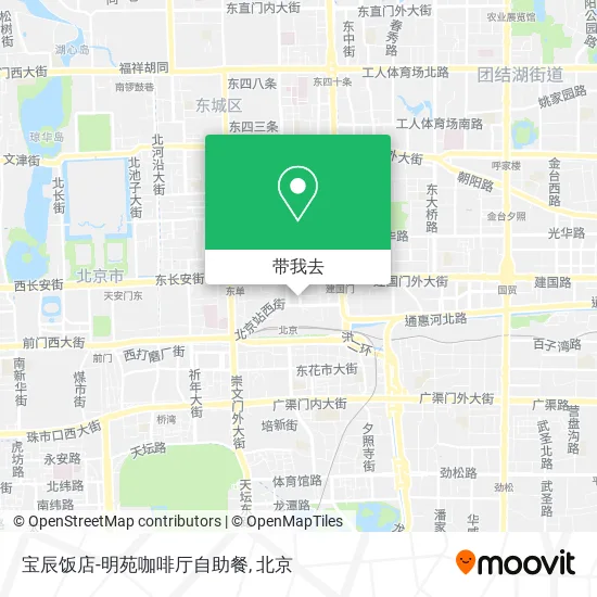 宝辰饭店-明苑咖啡厅自助餐地图