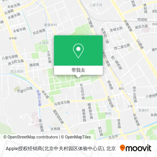 Apple授权经销商(北京中关村园区体验中心店)地图