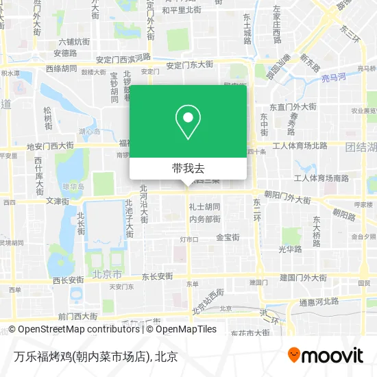 万乐福烤鸡(朝内菜市场店)地图