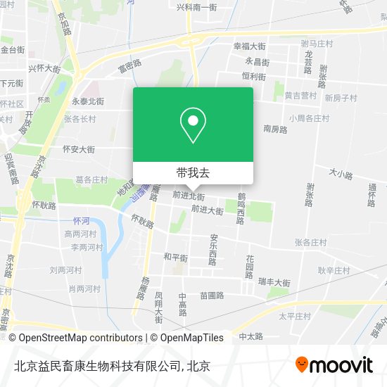 北京益民畜康生物科技有限公司地图
