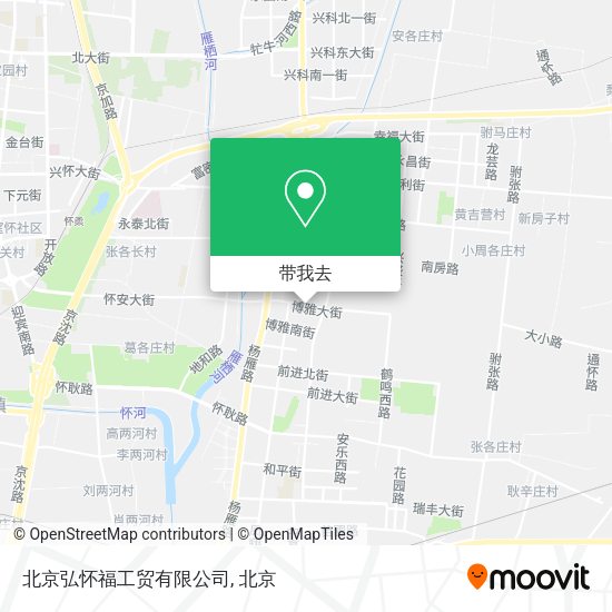 北京弘怀福工贸有限公司地图