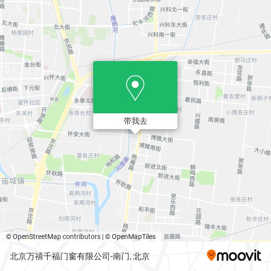 北京万禧千福门窗有限公司-南门地图