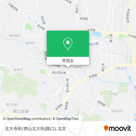 北大寺街/房山北大街(路口)地图