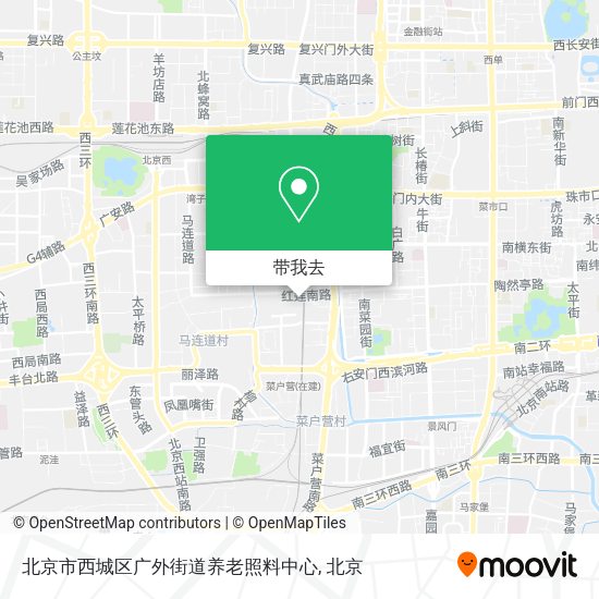 北京市西城区广外街道养老照料中心地图