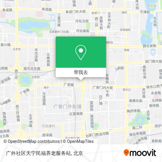 广外社区天宁民福养老服务站地图
