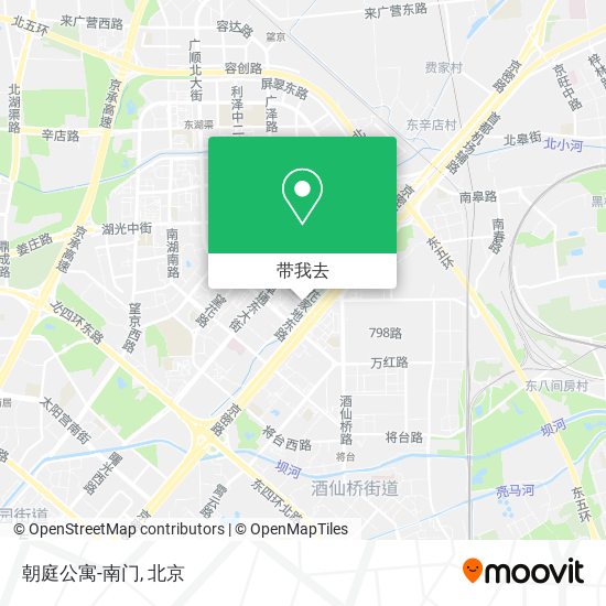 朝庭公寓-南门地图