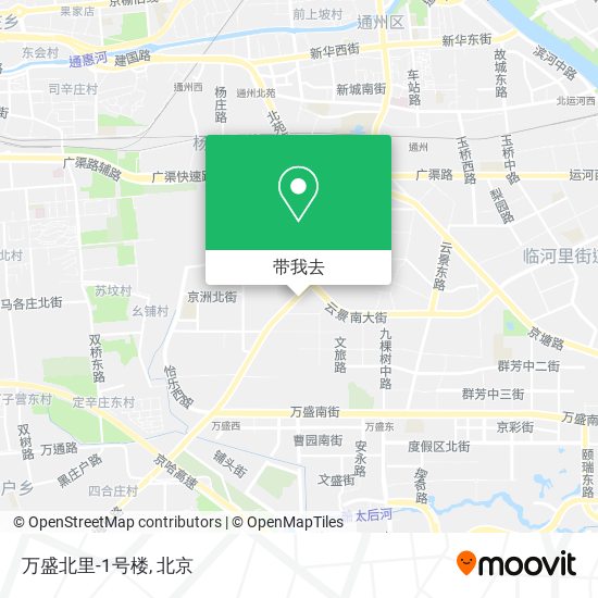 万盛北里-1号楼地图