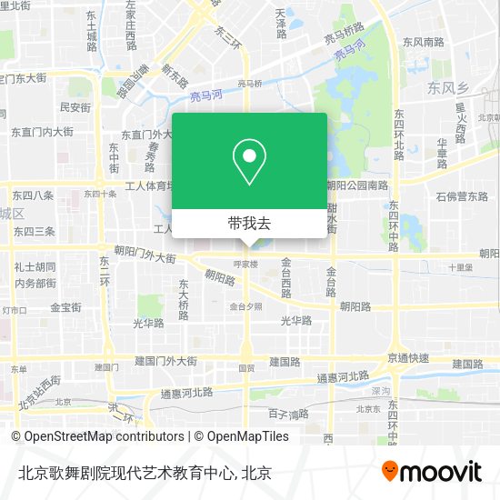 北京歌舞剧院现代艺术教育中心地图