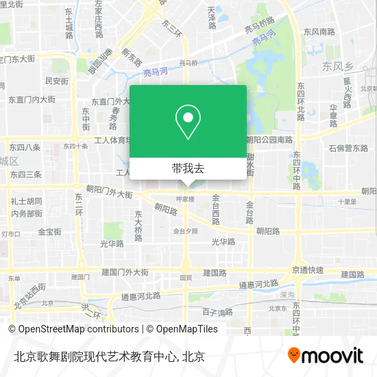 北京歌舞剧院现代艺术教育中心地图