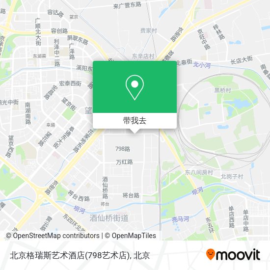 北京格瑞斯艺术酒店(798艺术店)地图