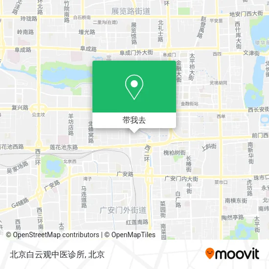 北京白云观中医诊所地图