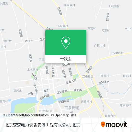 北京森森电力设备安装工程有限公司地图