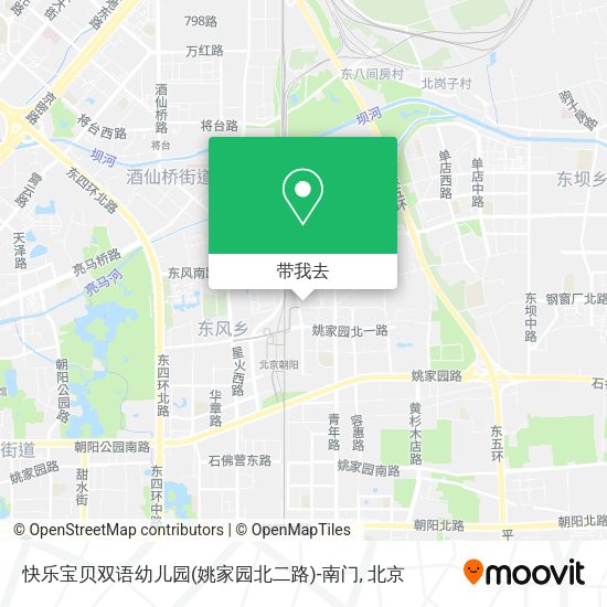 快乐宝贝双语幼儿园(姚家园北二路)-南门地图