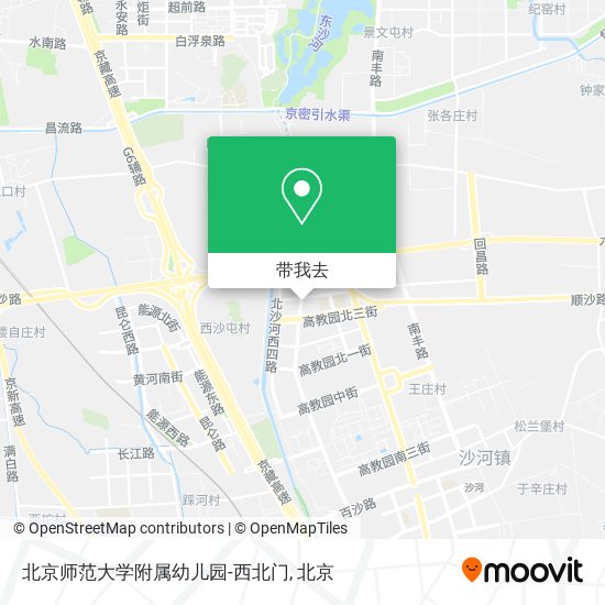 北京师范大学附属幼儿园-西北门地图