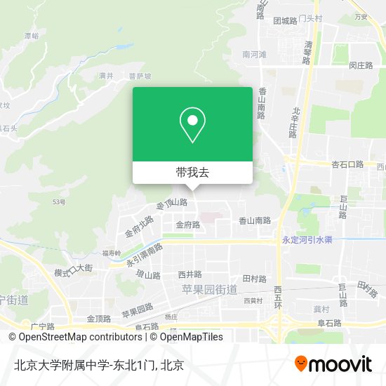 北京大学附属中学-东北1门地图