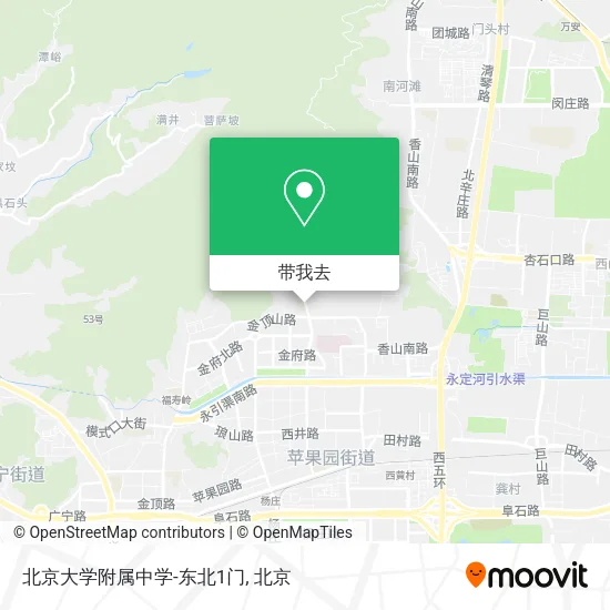 北京大学附属中学-东北1门地图