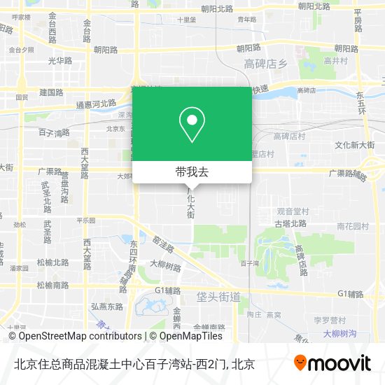 北京住总商品混凝土中心百子湾站-西2门地图