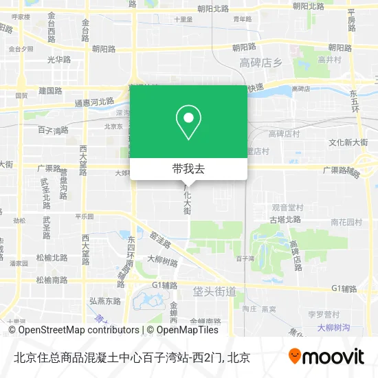 北京住总商品混凝土中心百子湾站-西2门地图