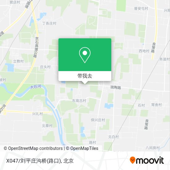 X047/刘平庄沟桥(路口)地图