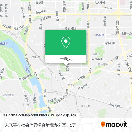 大瓦窖村社会治安综合治理办公室地图