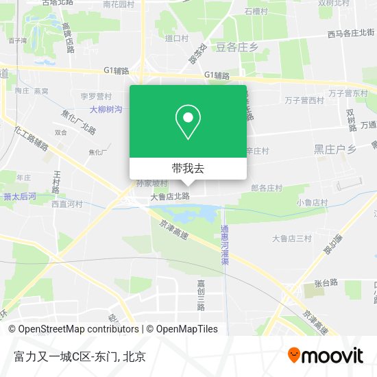 富力又一城C区-东门地图