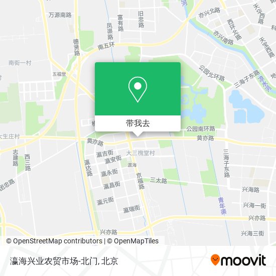 瀛海兴业农贸市场-北门地图