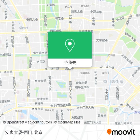 安贞大厦-西门地图