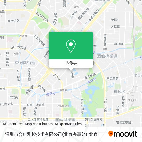 深圳市合广测控技术有限公司(北京办事处)地图