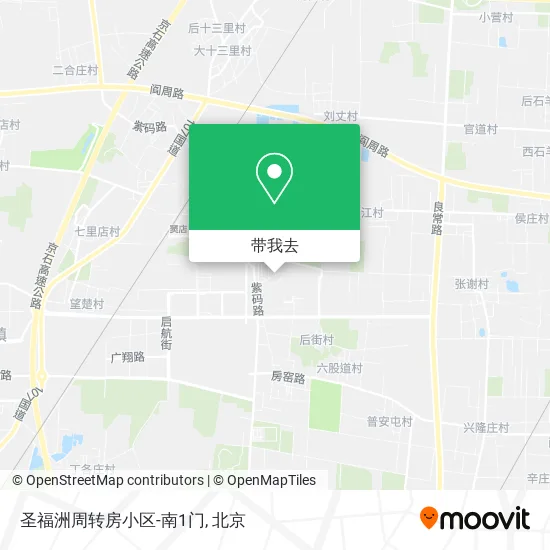 圣福洲周转房小区-南1门地图