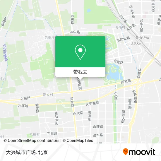 大兴城市广场地图