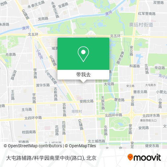 大屯路辅路/科学园南里中街(路口)地图
