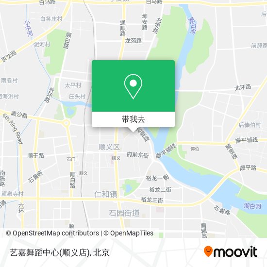 艺嘉舞蹈中心(顺义店)地图