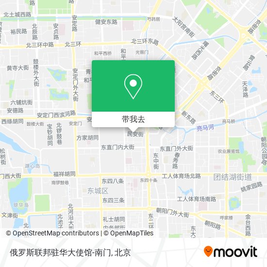 俄罗斯联邦驻华大使馆-南门地图