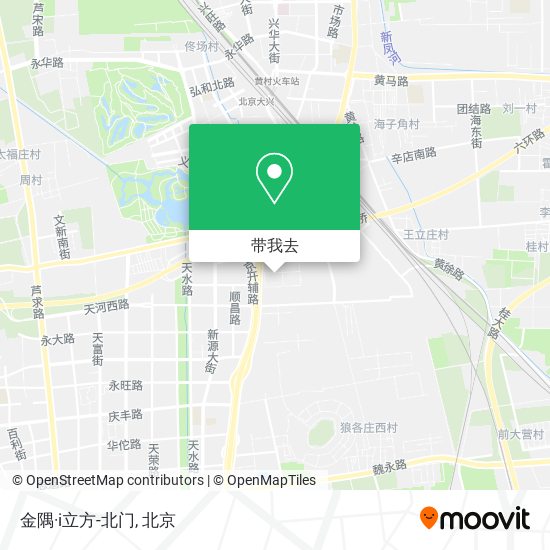 金隅·i立方-北门地图