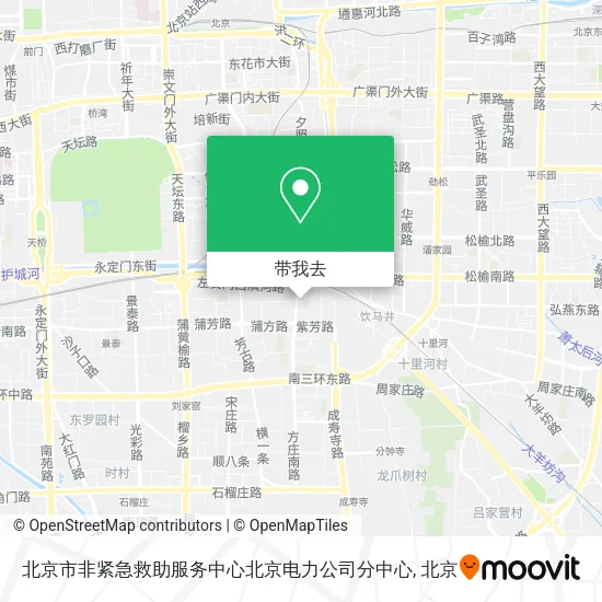 北京市非紧急救助服务中心北京电力公司分中心地图