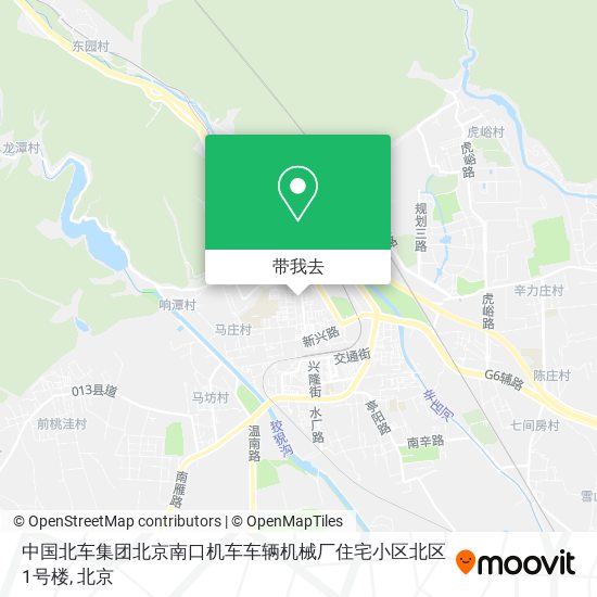 中国北车集团北京南口机车车辆机械厂住宅小区北区1号楼地图