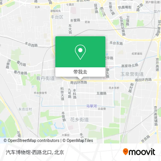 汽车博物馆-西路北口地图