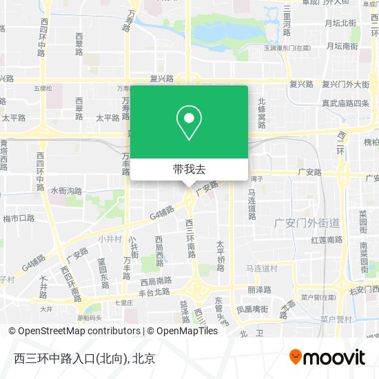 西三环中路入口(北向)地图