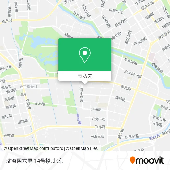 瑞海园六里-14号楼地图