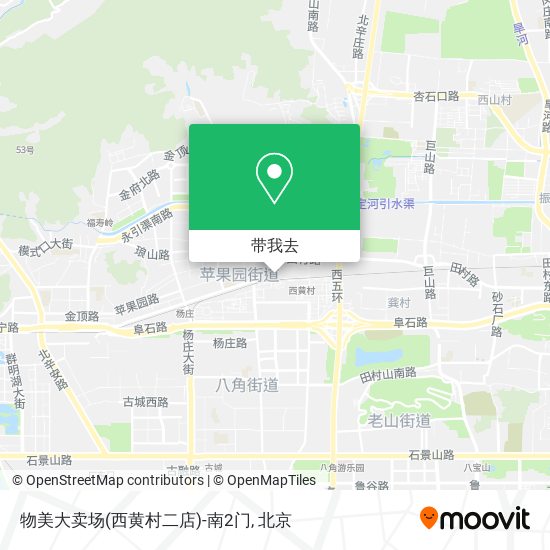 物美大卖场(西黄村二店)-南2门地图