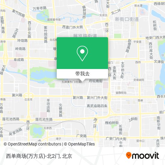 西单商场(万方店)-北2门地图