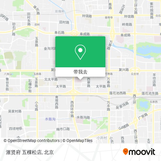 滙贤府 五棵松店地图