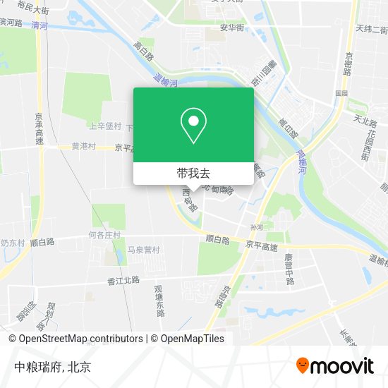 中粮瑞府地图