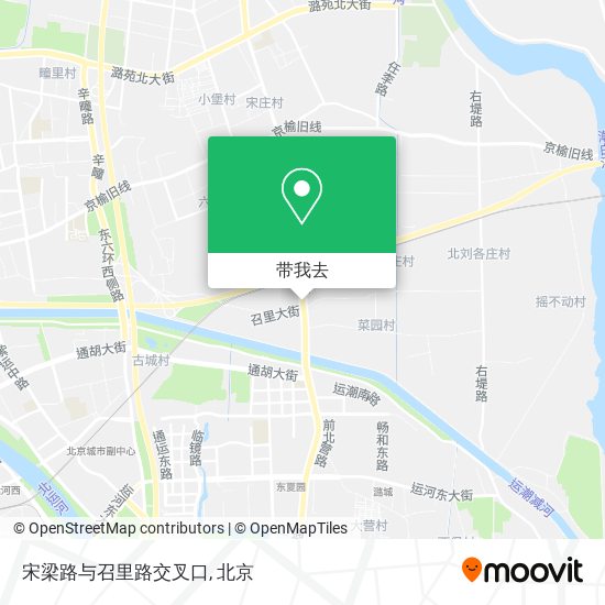宋梁路与召里路交叉口地图