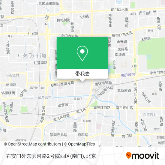 右安门外东滨河路2号院西区(南门)地图