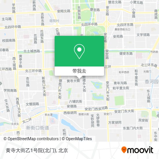 黄寺大街乙1号院(北门)地图